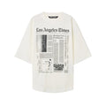 Palm Angels PaxLaTimes News Over T-Shirt White