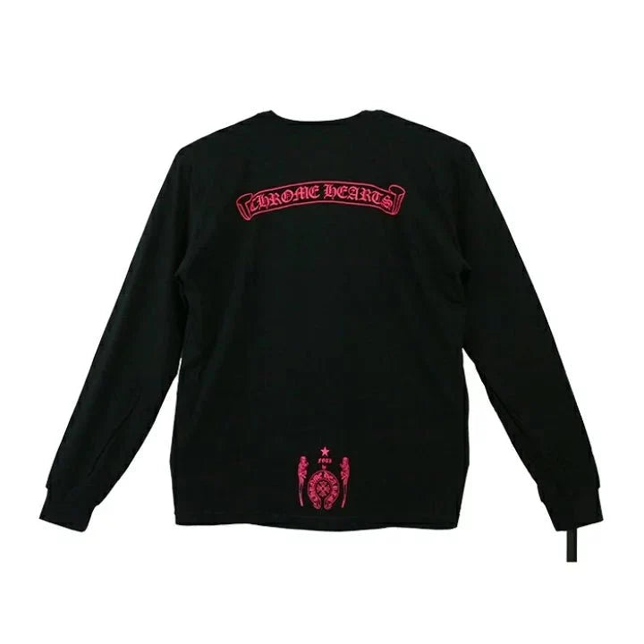 Chrome Hearts Foti Red Skull Sweatshirt Black