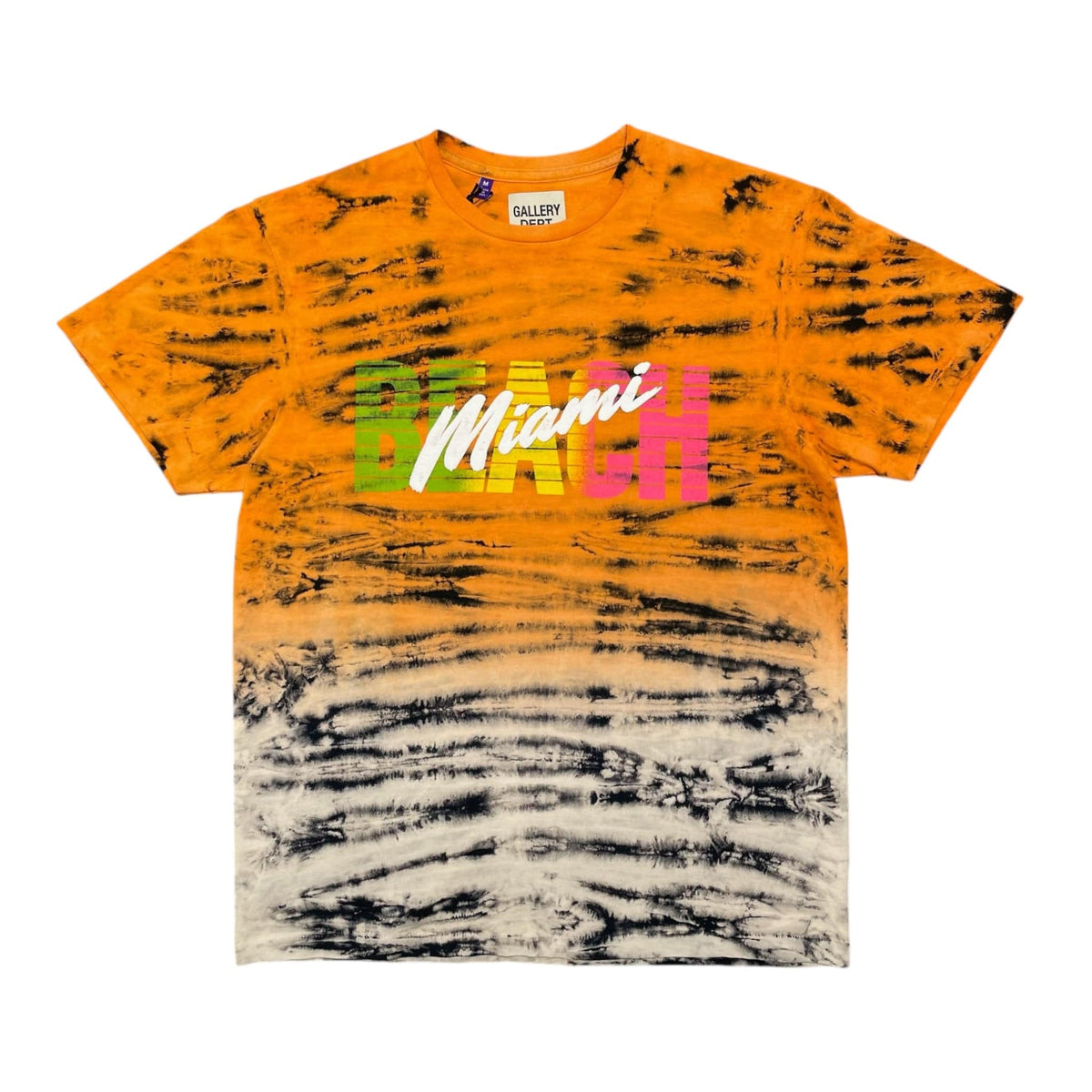Gallery Dept. Miami Beach Tee Tie Dye Orange Multi