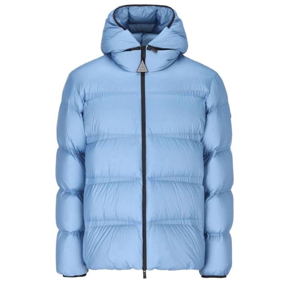 Moncler Masac Short Down Jacket Light Blue