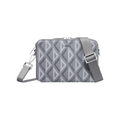 Dior Zipped Pouch Grey Canvas CD Diamond Print