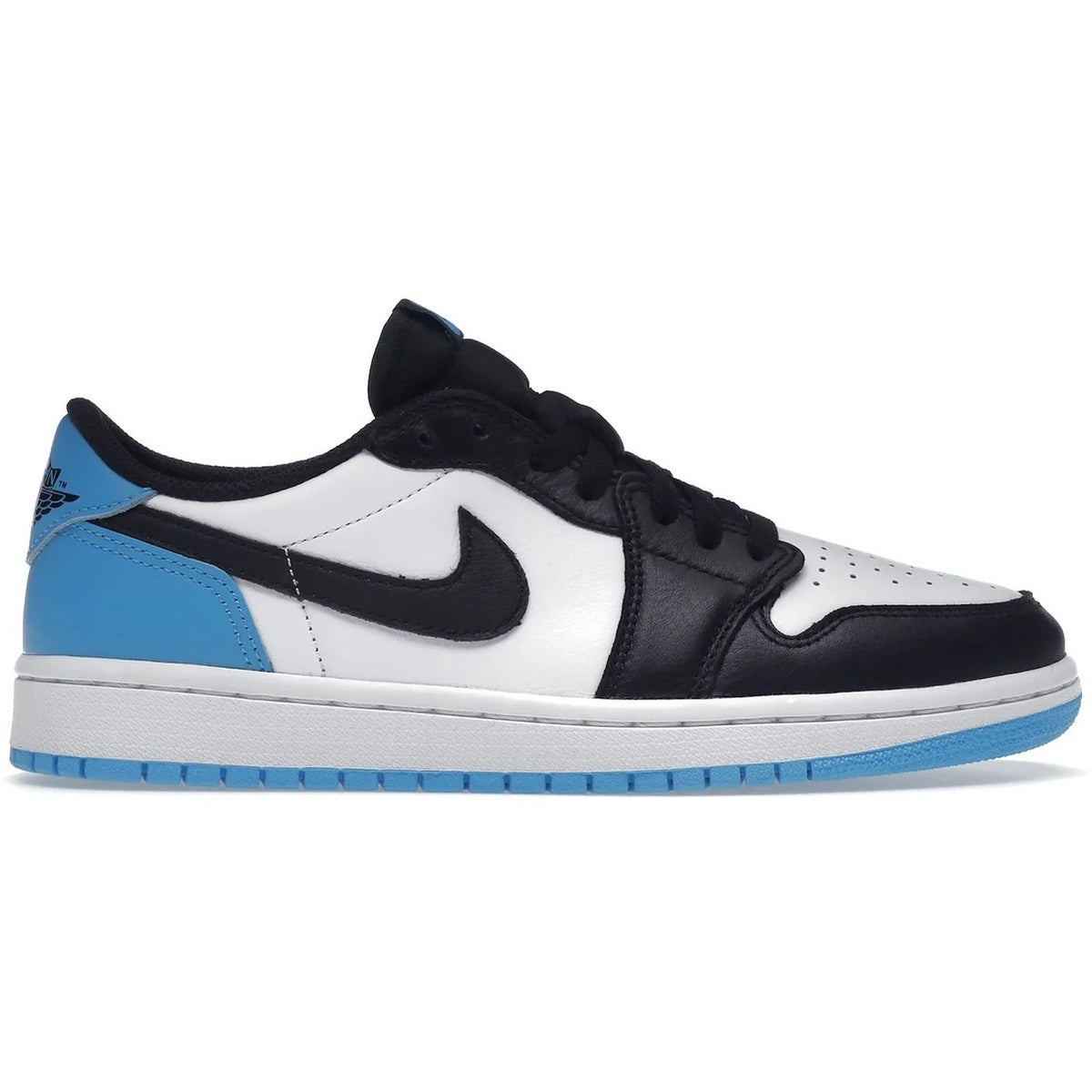 Jordan 1 Low Black Dark Powder Blue (Women's)