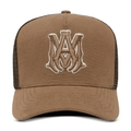 AMIRI MA Outline Trucker Hat Brown