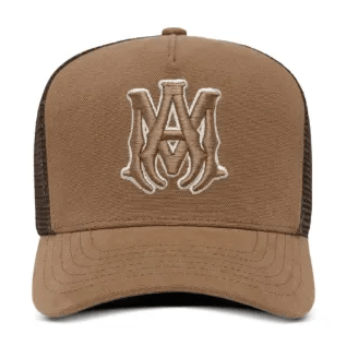 AMIRI MA Outline Trucker Hat Brown