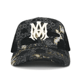 AMIRI Bandana Repair Trucker Hat Black