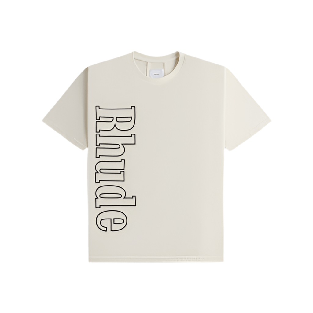 Rhude Side Logo T-Shirt Cream
