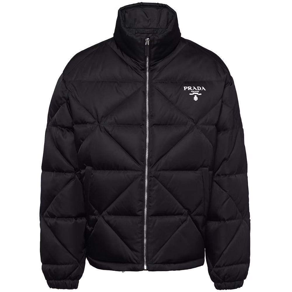 Prada Re-Nylon Down Jacket Black