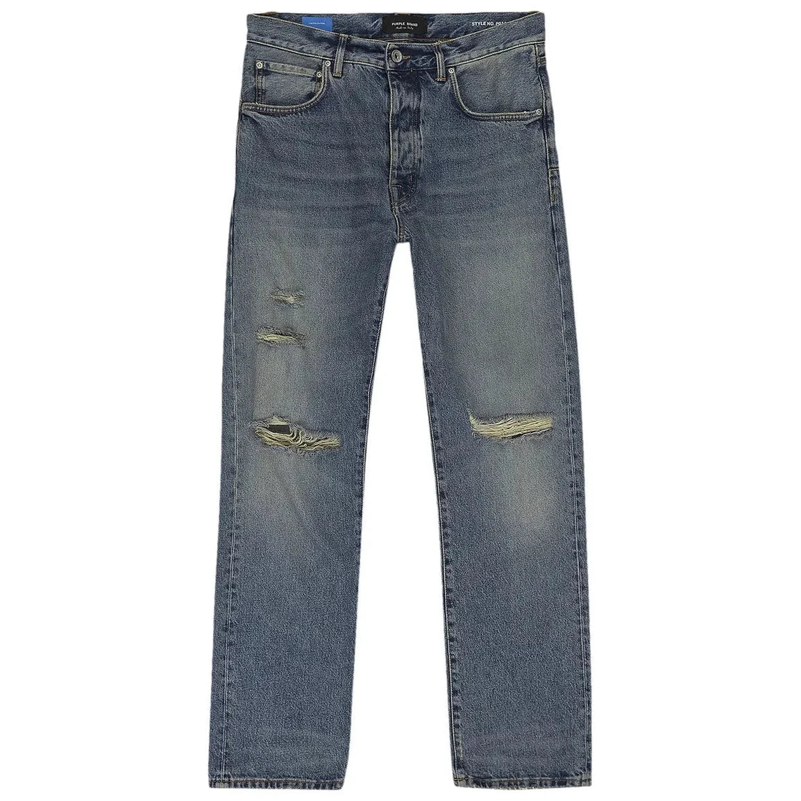 Purple Brand Mid Rise Straight Jeans Mid Indigo