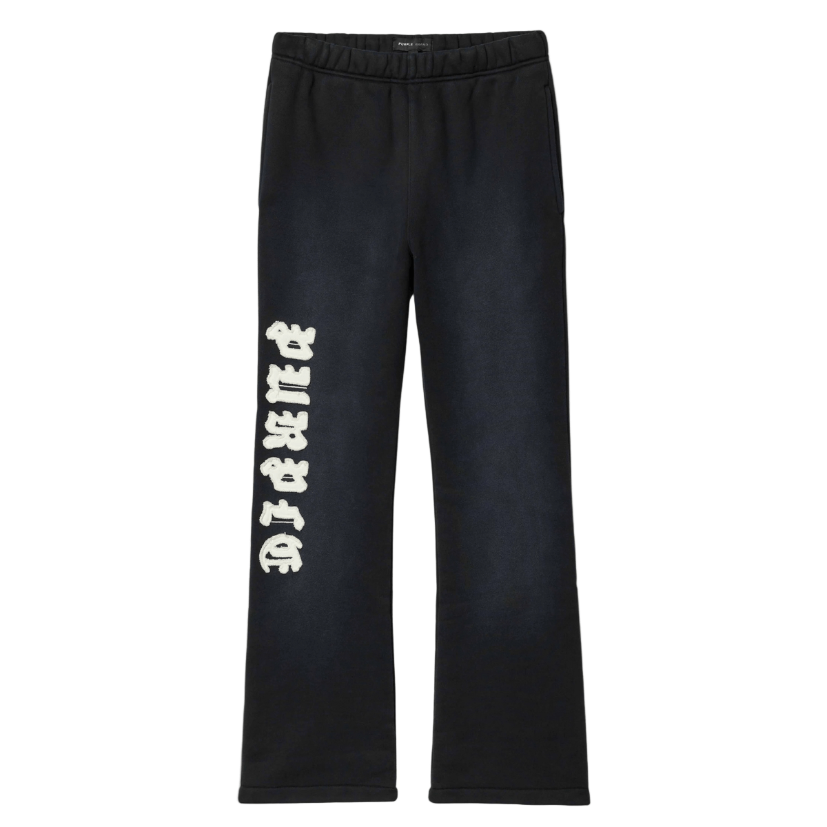 Purple Brand Gothic Applique Sweatpants Black