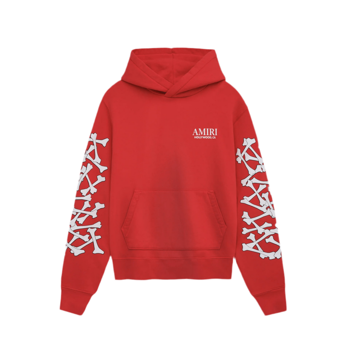 AMIRI Bones Stacked Hoodie Red