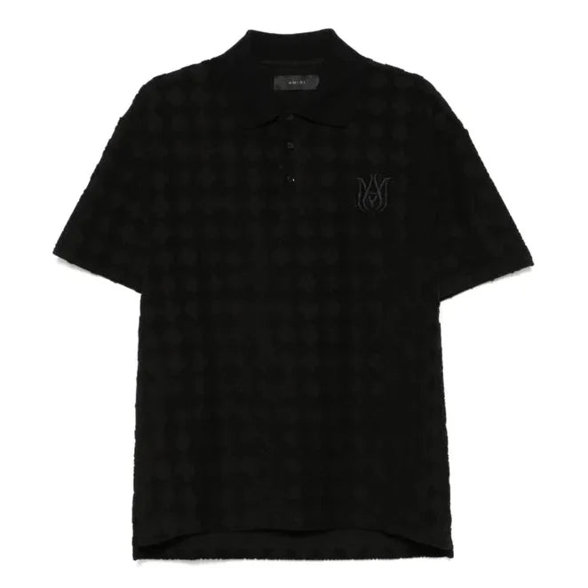 AMIRI MA Quad Polo Shirt Black
