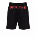 Palm Angels Waist Logo Shorts Black