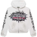 Hellstar Records Glitter Zip-Up White
