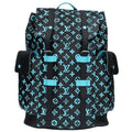 Louis Vuitton Christopher MM Backpack Black Turquoise
