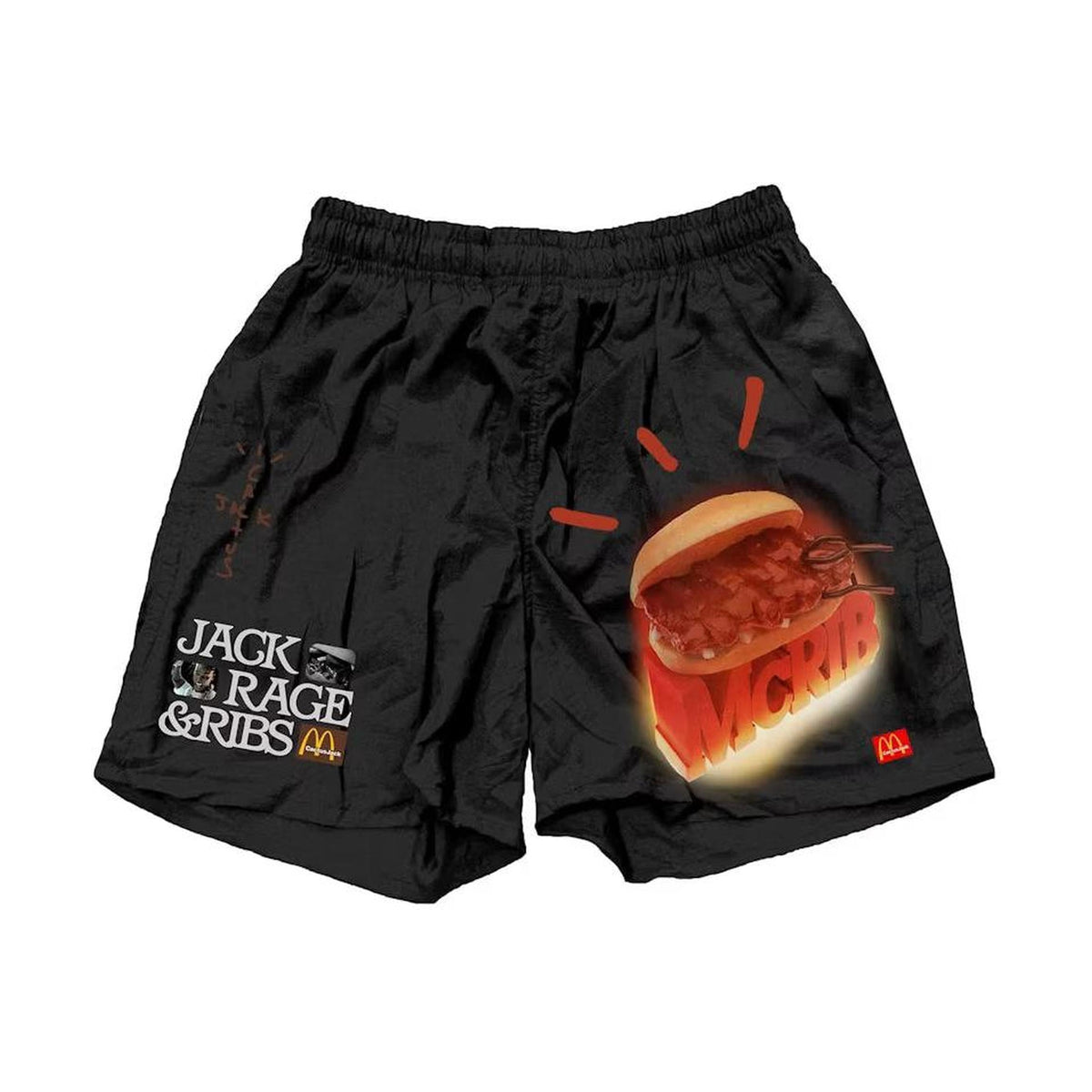 Travis Scott McRib Shorts Black