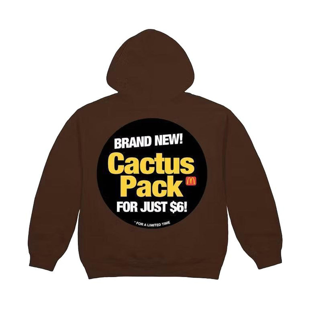Travis Scott x McDonald's Cactus Pack Sticker Hoodie Brown
