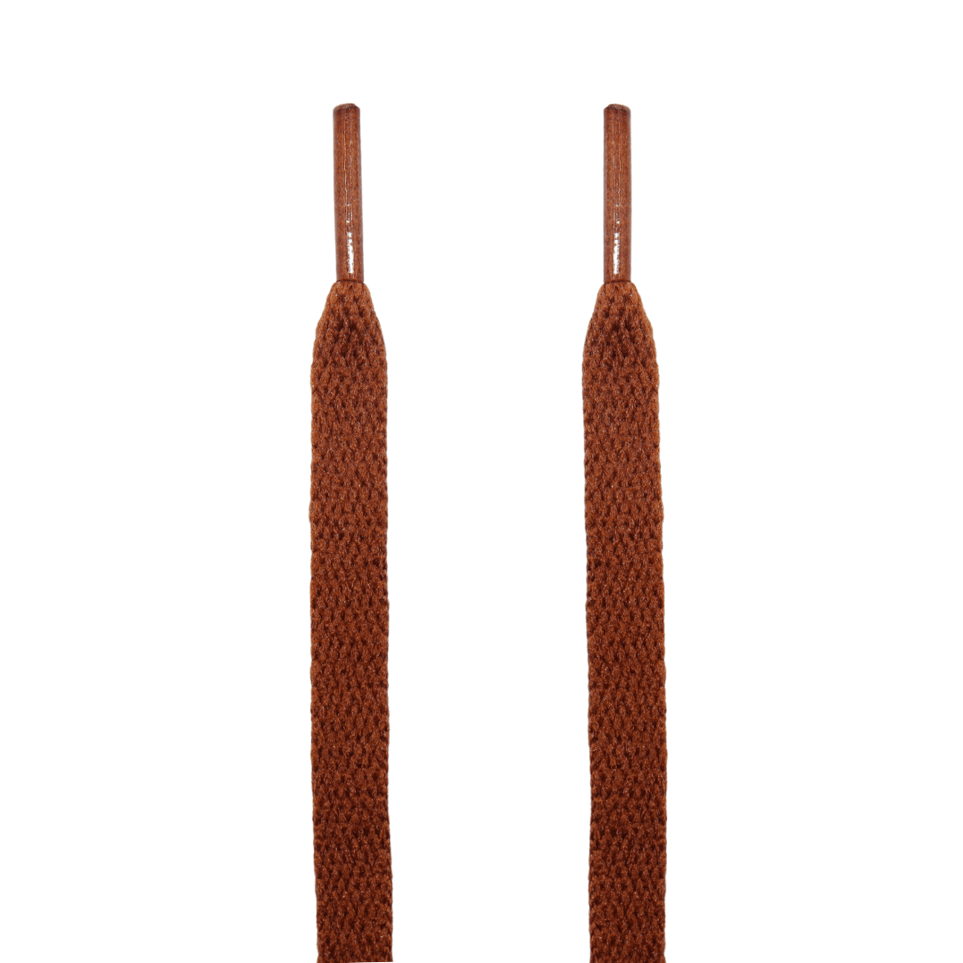 Kulture Klash Mocha Brown Jordan Flat Shoelaces