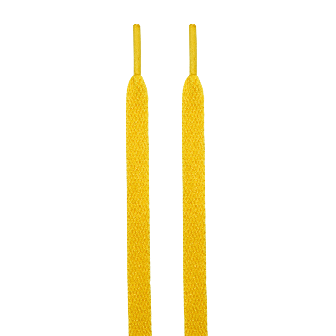 Kulture Klash University Gold Jordan Flat Shoelaces