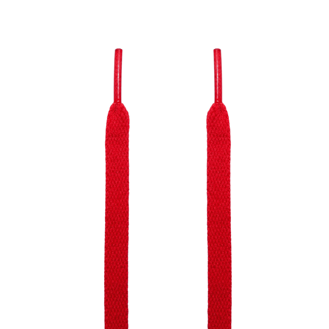 Kulture Klash Varsity Red Jordan Flat Shoelaces