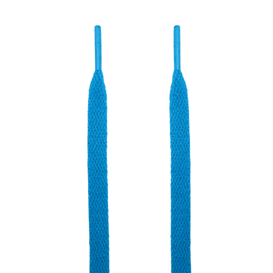 Kulture Klash University Blue Jordan Flat Shoelaces