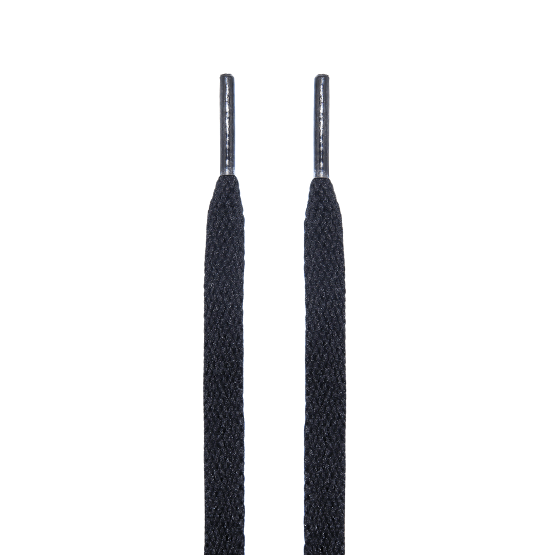 Kulture Klash Black Jordan Flat Shoelaces