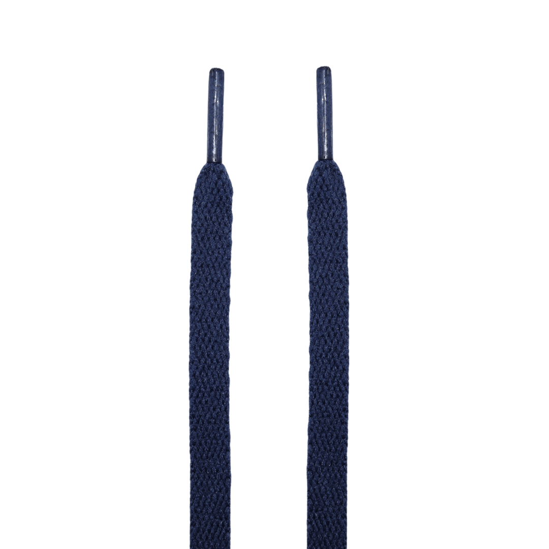 Kulture Klash Navy Blue Jordan Flat Shoelaces