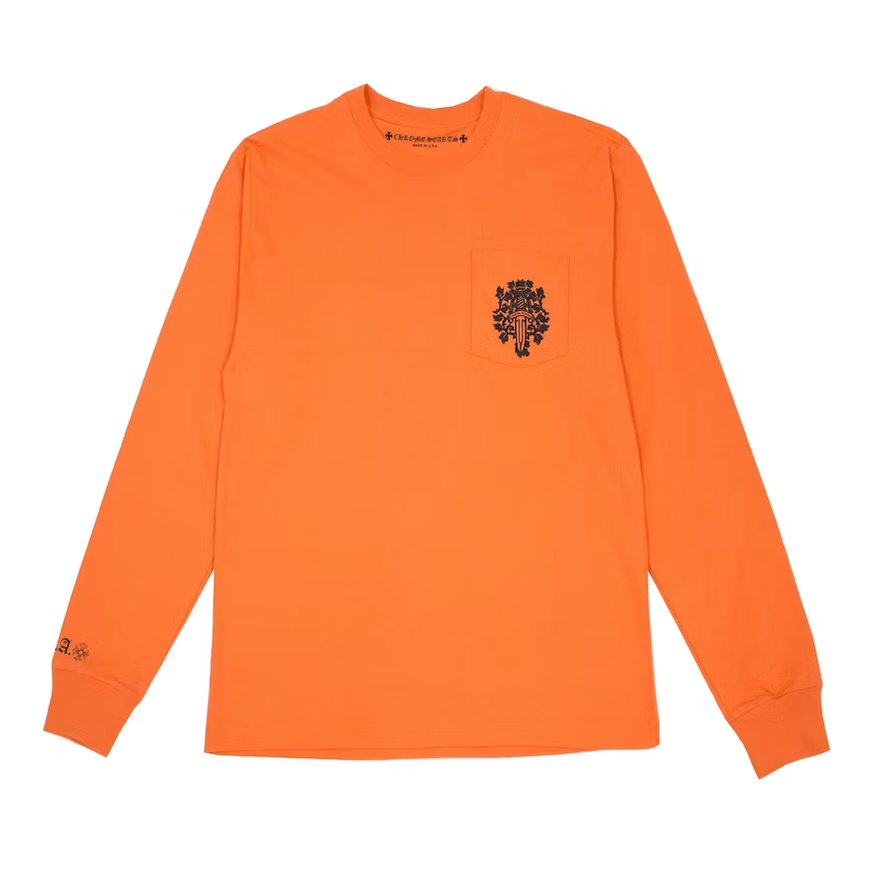 Chrome Hearts Vine Dagger L/S T-shirt Orange/Black