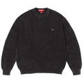 Supreme Washed Small Box Waffle Sweater Black