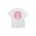 Chrome Hearts Pink Horseshoe T-Shirt White