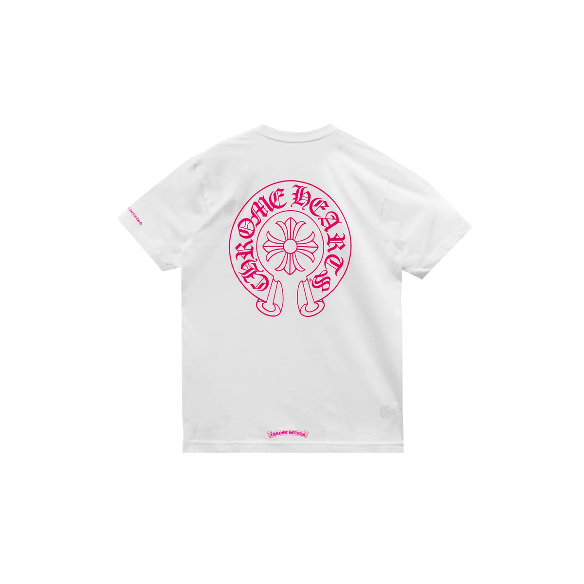 Chrome Hearts Pink Horseshoe T-Shirt White
