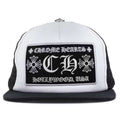 Chrome Hearts CH Hollywood Trucker Hat Black/White