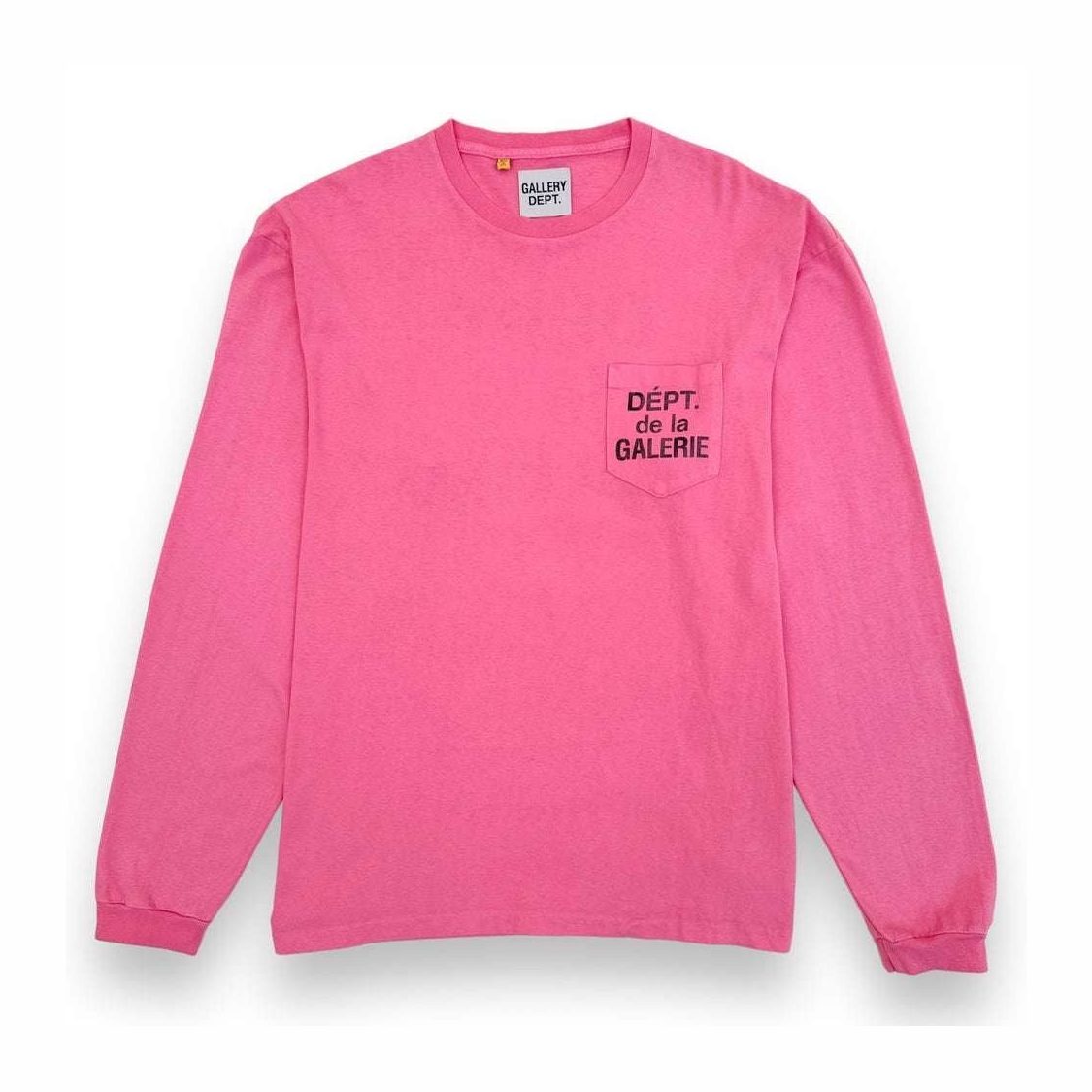 Gallery Dept. Logo Print Long Sleeve T-Shirt Salmon