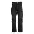 Amiri MX1 Straight-Leg Jeans Leather Black