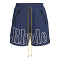 Rhude Nylon Logo Shorts Navy