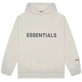 Fear of God Essentials Pullover Hoodie Applique Logo Heather Oatmeal