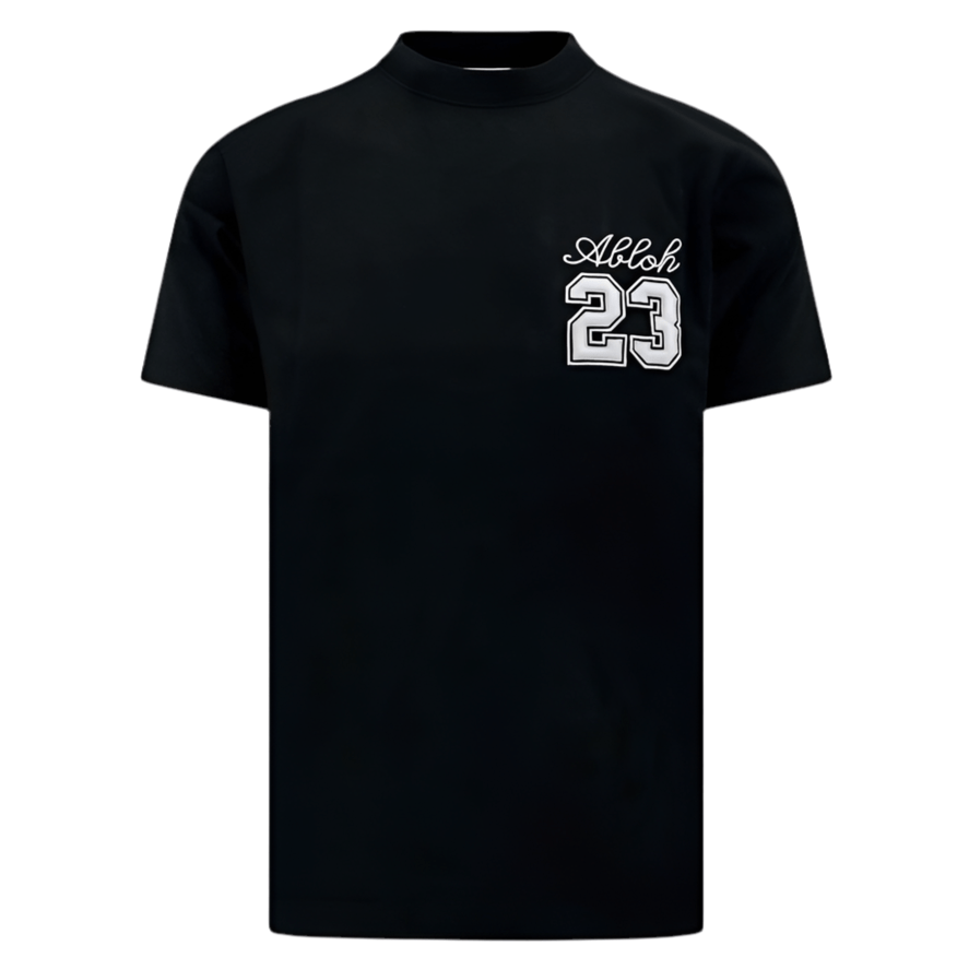 Off-White Logo 23 Embroidered T-Shirt Black