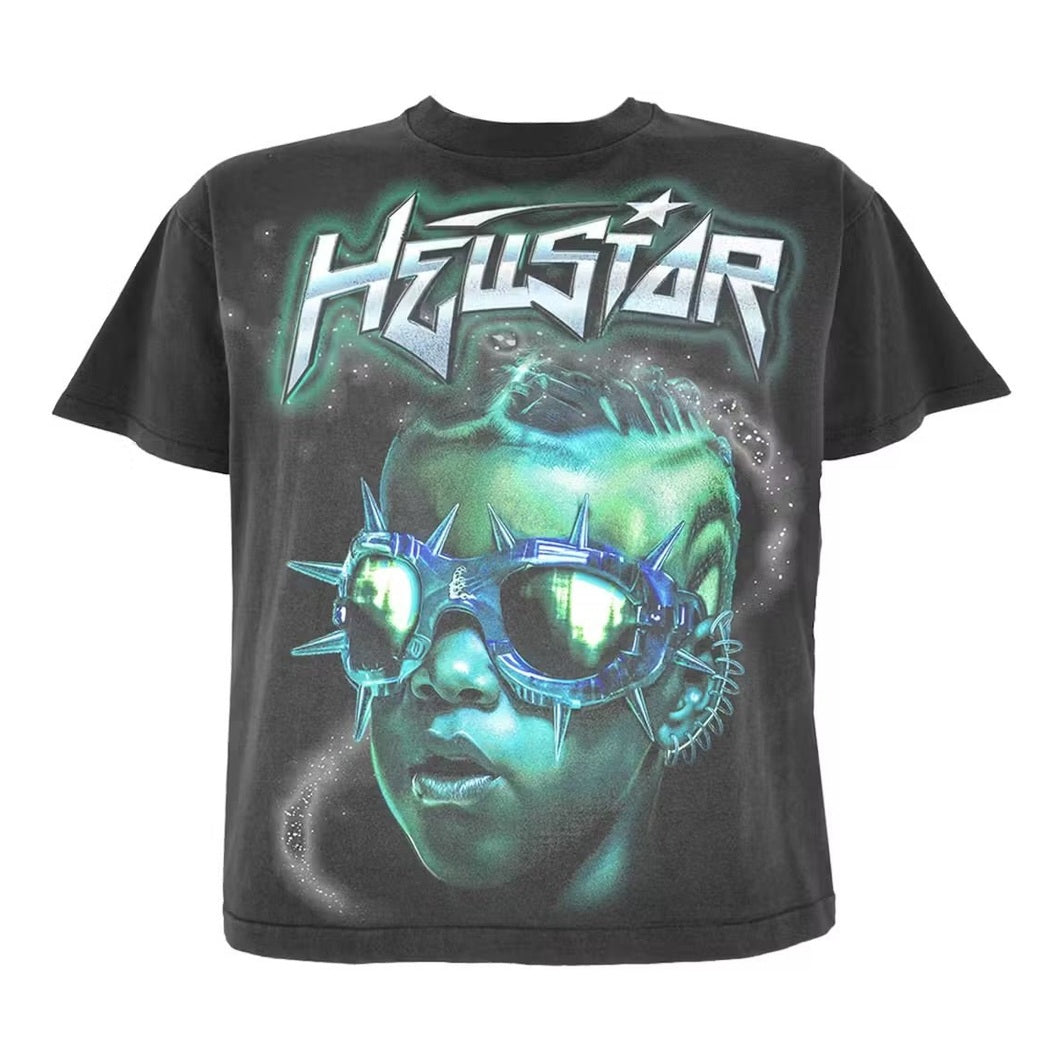 Hellstar The Future T-Shirt Black Blue