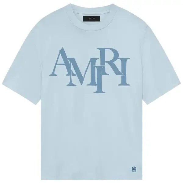 AMIRI Staggered T-Shirt Cerulean