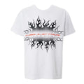 Hellstar Gradient Flame Sports Logo T-Shirt White