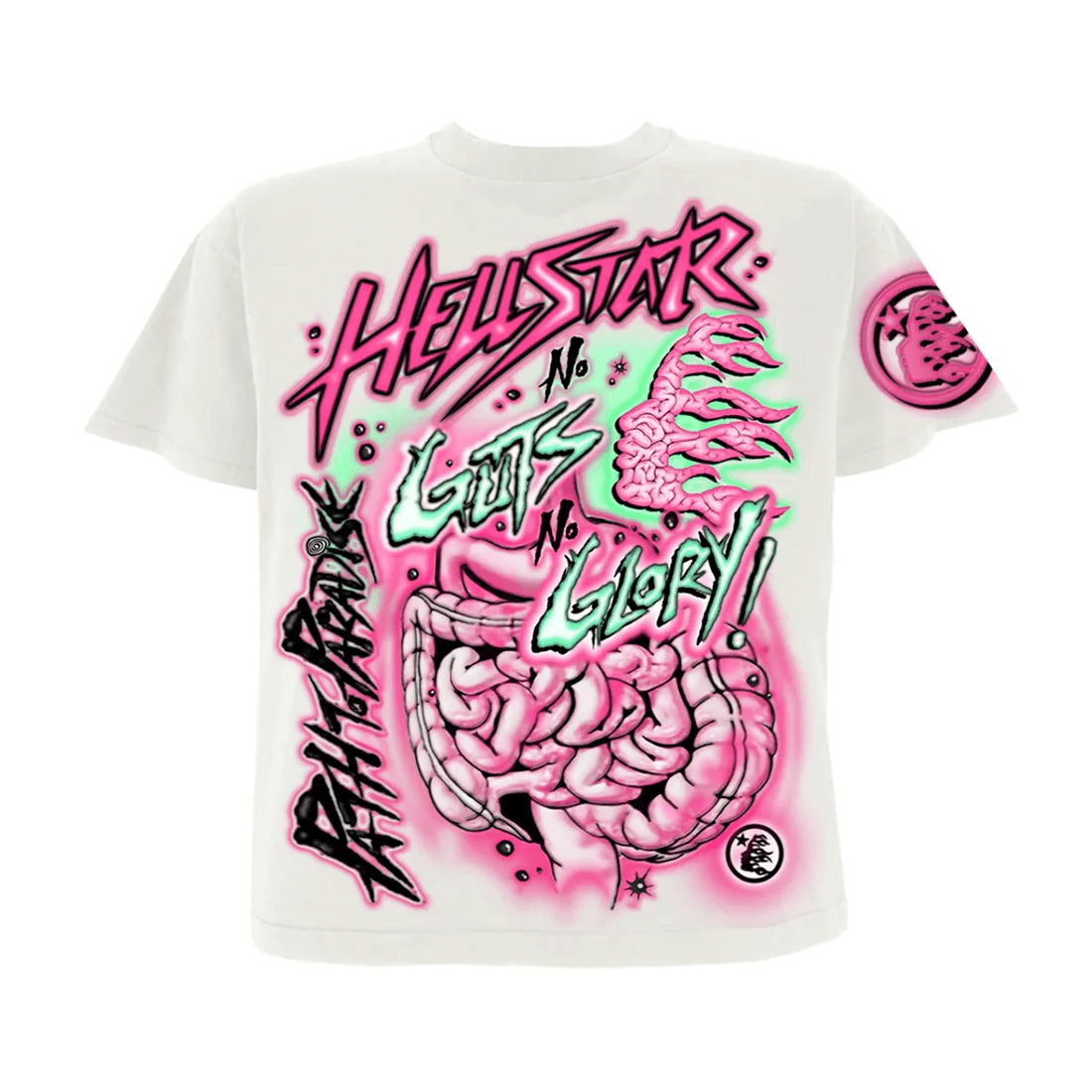Hellstar Studios No Guts Glory T-Shirt Cream