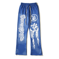 Hellstar Studio Racer Flare Sweatpants Blue