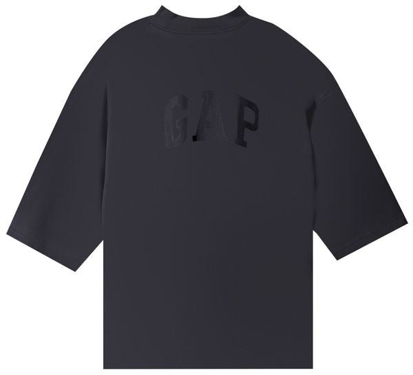 Yeezy Gap Engineered by Balenciaga Cropped Dove No Seam Tee Washed Black