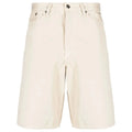Off-White Wave Off Canvas Shorts Beige
