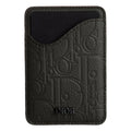 Dior Gravity Leather Saddle Magnetic Card Holder Green