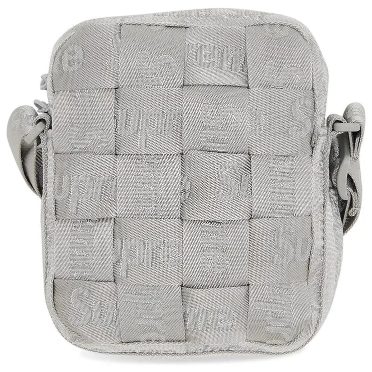 Supreme Woven Shoulder Bag Grey