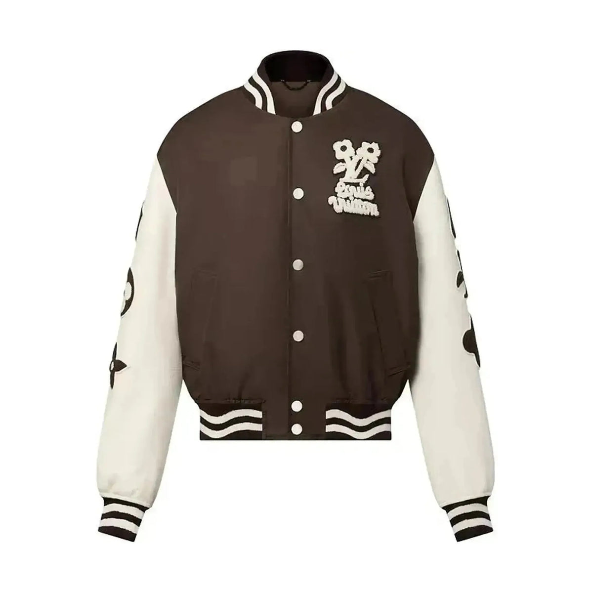 Louis Vuitton by Tyler, the Creator Embroidered Varsity Jacket Brown