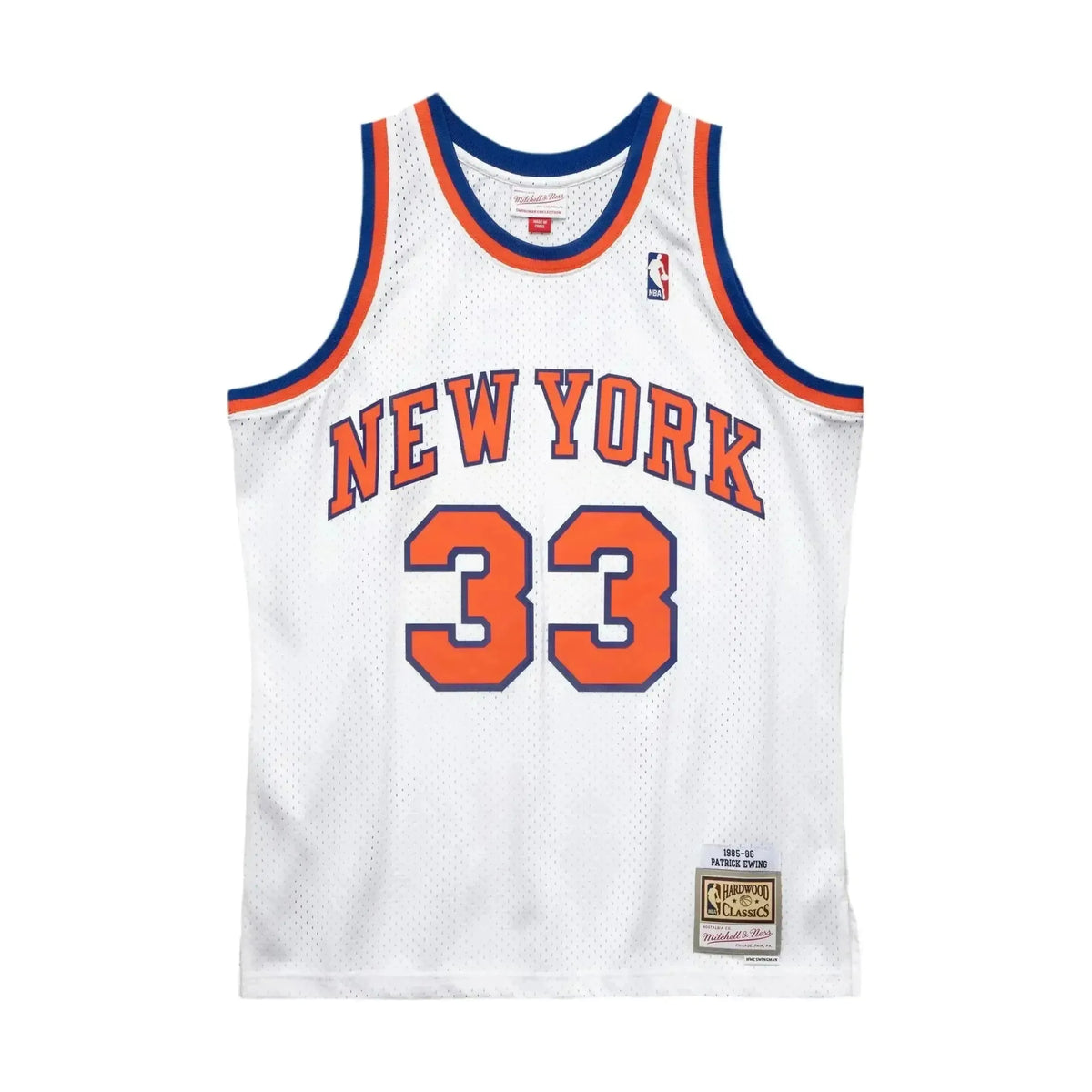 Mitchell & Ness Patrick Ewing New York Knicks 1985-86 Swingman Jersey White