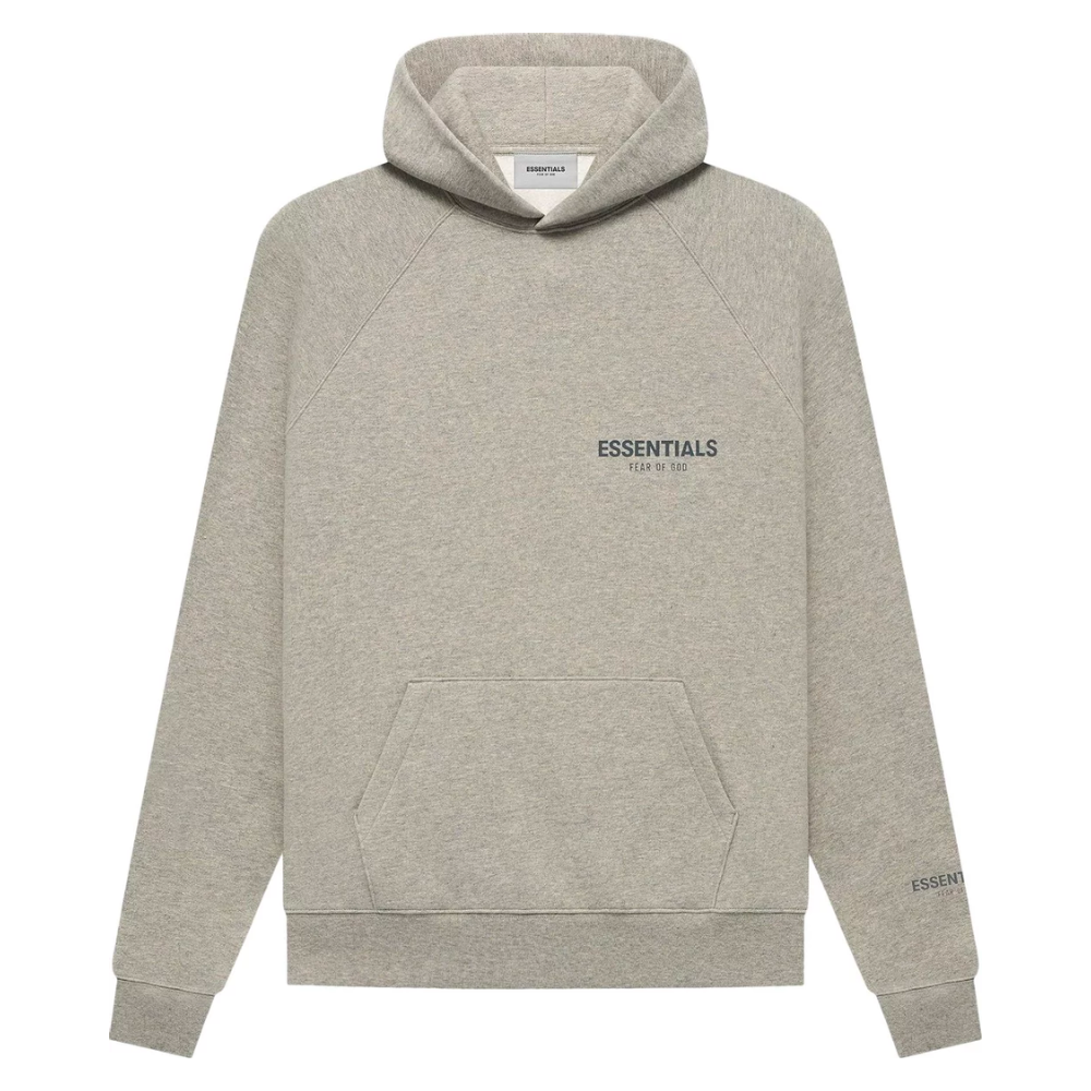 Fear of God Essentials Core Collection Pullover sweat à capuche Dark Heather Oatmeal