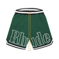 Rhude Court Logo Shorts Men's Green