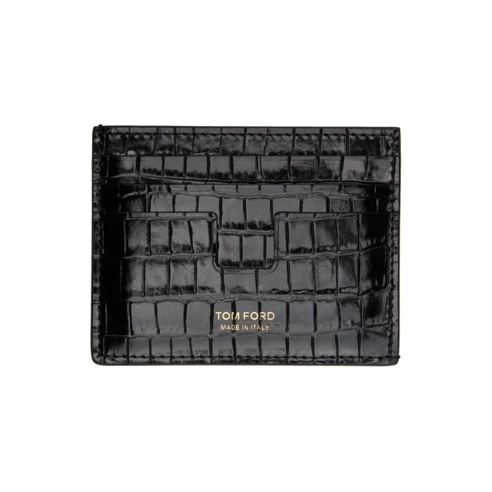 TOM FORD Black T Line Card Holder